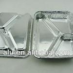 3 compartmental aluminum foil container FQ23018038-3