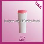 400ml 200ml plastic shampoo bottle with pink flip cap A183