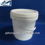 5 Gallon white plastic bucket with spout, plastic barrel with lid with handle,plastic multi-color ink bucket J19