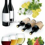 750ml Dark Gren glass Wine bottle lk-48