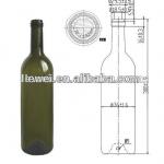 750ml glass bottle for wine champagne bottle