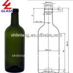 750ML Glass Wine Bottle J-818