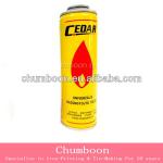 Aerosol Can For Gas Lighter With 4 color printing empty aerosol can 001