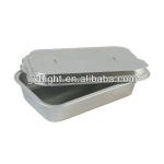 airline coated aluminum foil food container with lids FS-4395 airline aluminum foil food container
