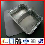 Aluminium foil container for food F series with plastic lid