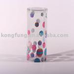banded edge transparent clear plastic storage acetate gift pet packaging round tube shape box KF0016