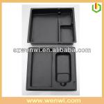 Black Customize Shape Wholesale Plastic Serving Trays PP-00019