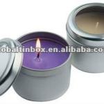 Candle tin can candle cans with window candle holder wf-337