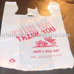 Cheap Price! Good Quality! High Density PE Thank you t-shirt bag t shirt bag01