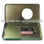 Color printing window tin for business battery CDH035