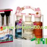colour printing box for cosmetic packaging of plastic products Green-404