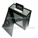 custom hinged gift box with hanger for electronic packaging Am102902