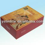 Custom metal rectangle cosmetic packing tin cans