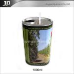 Cylinder shape 1000ml olive oil tin cans JPB-0002