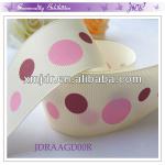 Decorative Polka Dots Custom Printed Grosgrain Ribbon JDRAAGD00R