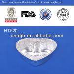 disposable heart-shaped aluminum foil container HT100