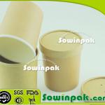 Disposable Kraft paper soup cup Soup Cup