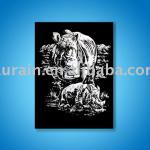 Engraving Art scratch art animals magic paper qiuyu 2-1