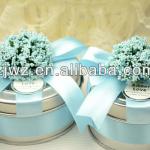 Fancy flower metal wedding candy box RL-003