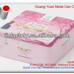 Floral tea tin box tea can