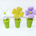 flower shape silicone bottle stopper GV-9239