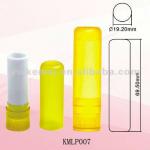 Frost cosmetic plastic lip balm container KMLP007