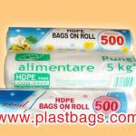 HDPE Supermarket rolling plastic food bags XA-G31
