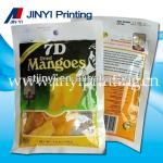 Heat seal printed perforated plastic bags with window JY12041