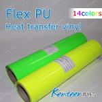 Heat transfer PU Fluorescent Vinyl for t shirts 1000 series