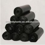 Heavy duty black trash bag on roll with low price Trash bag--star-sealed garbage bag