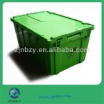 Heavy-duty Plastic Moving Boxes Green with Foldable Lids ZYDS-6843/32