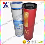 high quality cylinder shaped/ circle shaped/ tube shaped cardboard gift wine packaging box with lid 3-3