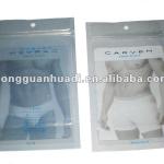 High quality male underpants ziplock bag with hang hole h10178