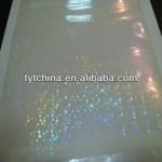 Holographic transparent medium film TYT-heart shape