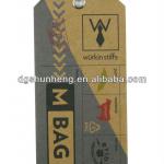 Kraft hard paper hang tags K-Bag