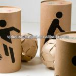 kraft paper round tea box VP-0120