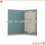 Luxury Paper Greeting Card Printing Service JTF-FZ592 Paper Greeting Card Printing Service