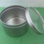 metal tin,gift tin can, clear window tin can box GC-98-35