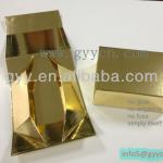 metallic gold shine folding box for shoes packaging Box-S1227-GYY