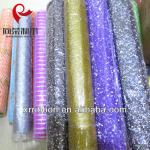 Metallic Line Colorful Nonwoven Floral Mesh Wrap XRMW005