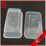 Microwaveable plastic PP food container with lid nonstandard