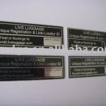 name plate , metal label , name logo,metal sign Lh2478