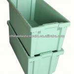 Nestable Crate, Fruit Crate, Green Crate, 800x400x350mm RX-8040