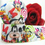 newest 7/8&#39;&#39; popular print ribbon animal print grosgrain ribbon cartoon mouse 927