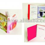 OEM available 183x233mm fancy sprial binding Menu Colorful menu