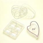 plastic heart shaped cakes boxes for Mothers Day HL20134113