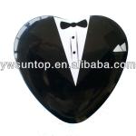 Popular bride and groom heart shape design wedding favor boxes STCB022