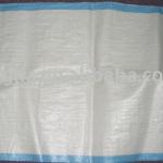 pp woven bag with both blue line PP1160