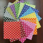 Printed paper napkin with dots,33x33cm color napkin with samll dots 00104