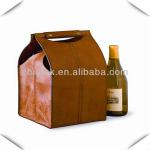 PU Leather Wine Box, Wine Carrier, Wine Bag customized